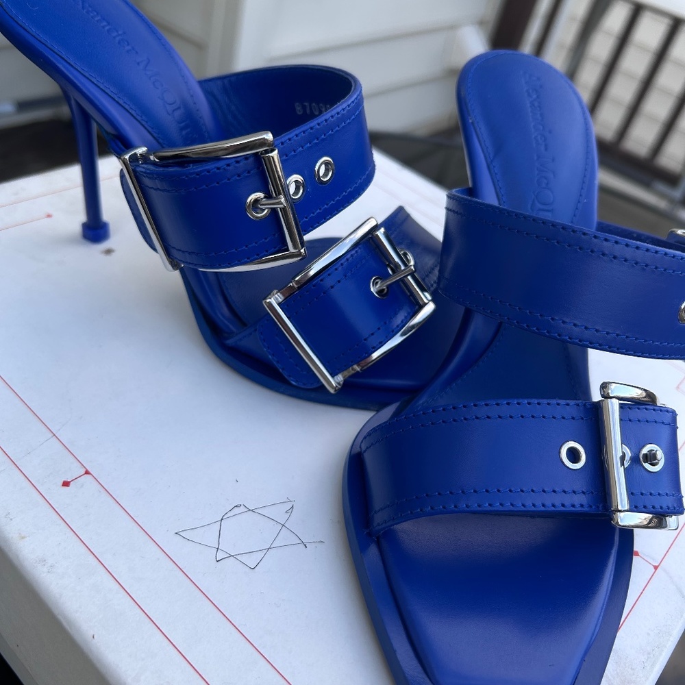 Alexander McQueen Electric Blue Pumps